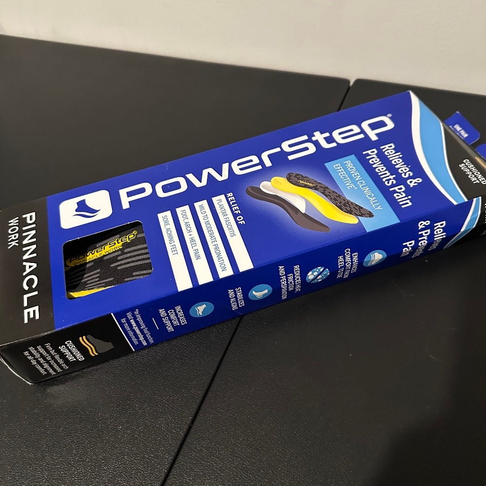 PowerStep Pinnacle Work:  M 9 - 9.5 | W 11 - 11.5